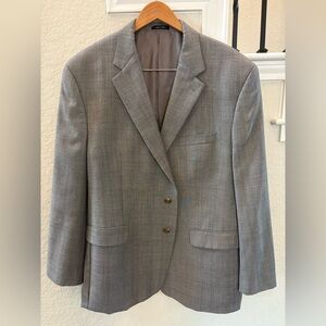 MenS Ralph Lauren Gray Wool 2 Button Blazer